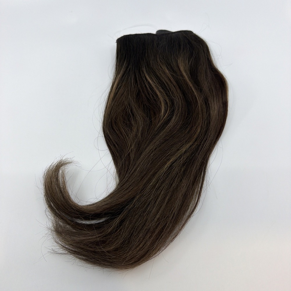 LUXY Halo With Side Pieces 150g Dimensional Rooted Honey Expresso 12" Remy Human